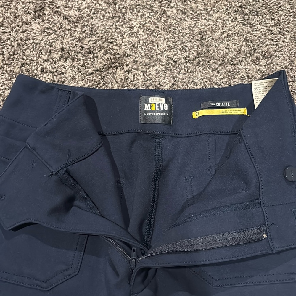 Navy cropped Maeve pants- Size 27